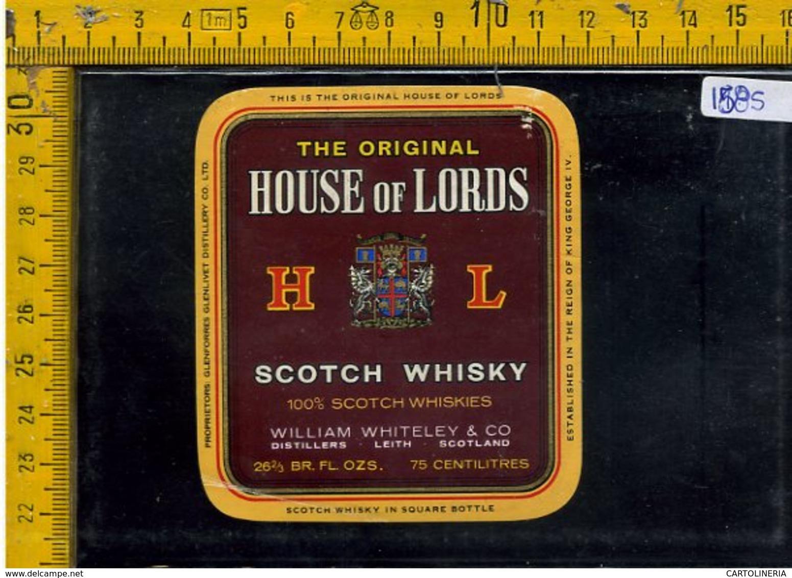 Etichetta Vino Liquore Scotch Whisky House Of Lords - Other & Unclassified