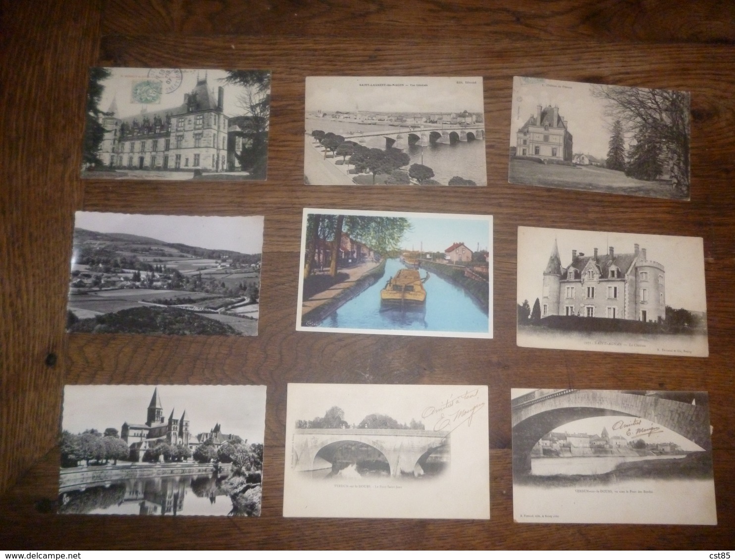 Lot de 126 Cartes Postales de SAONE ET LOIRE 71 Toutes en Photos