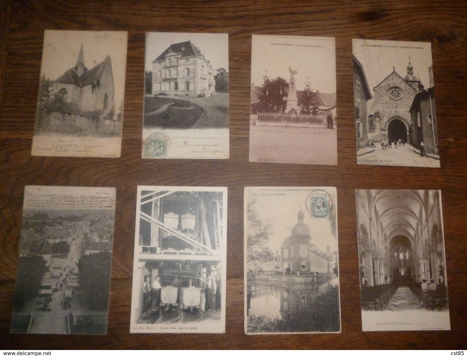 Lot de 126 Cartes Postales de SAONE ET LOIRE 71 Toutes en Photos