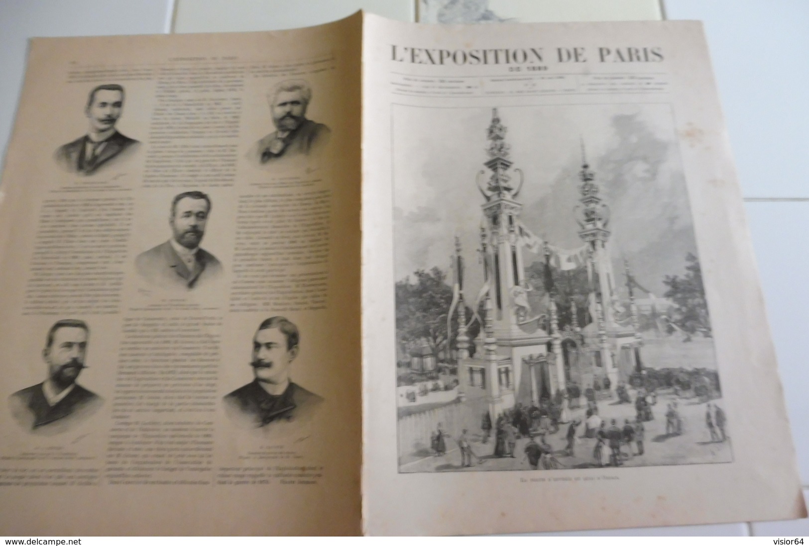 L'EXPOSITION DE PARIS-25 MAI 1889-LA TOUR EIFFEL DETAIL CONSTRUCTION ET FONCTIONNEMENT-PLAN DE L'EXPOSITION - 1850 - 1899