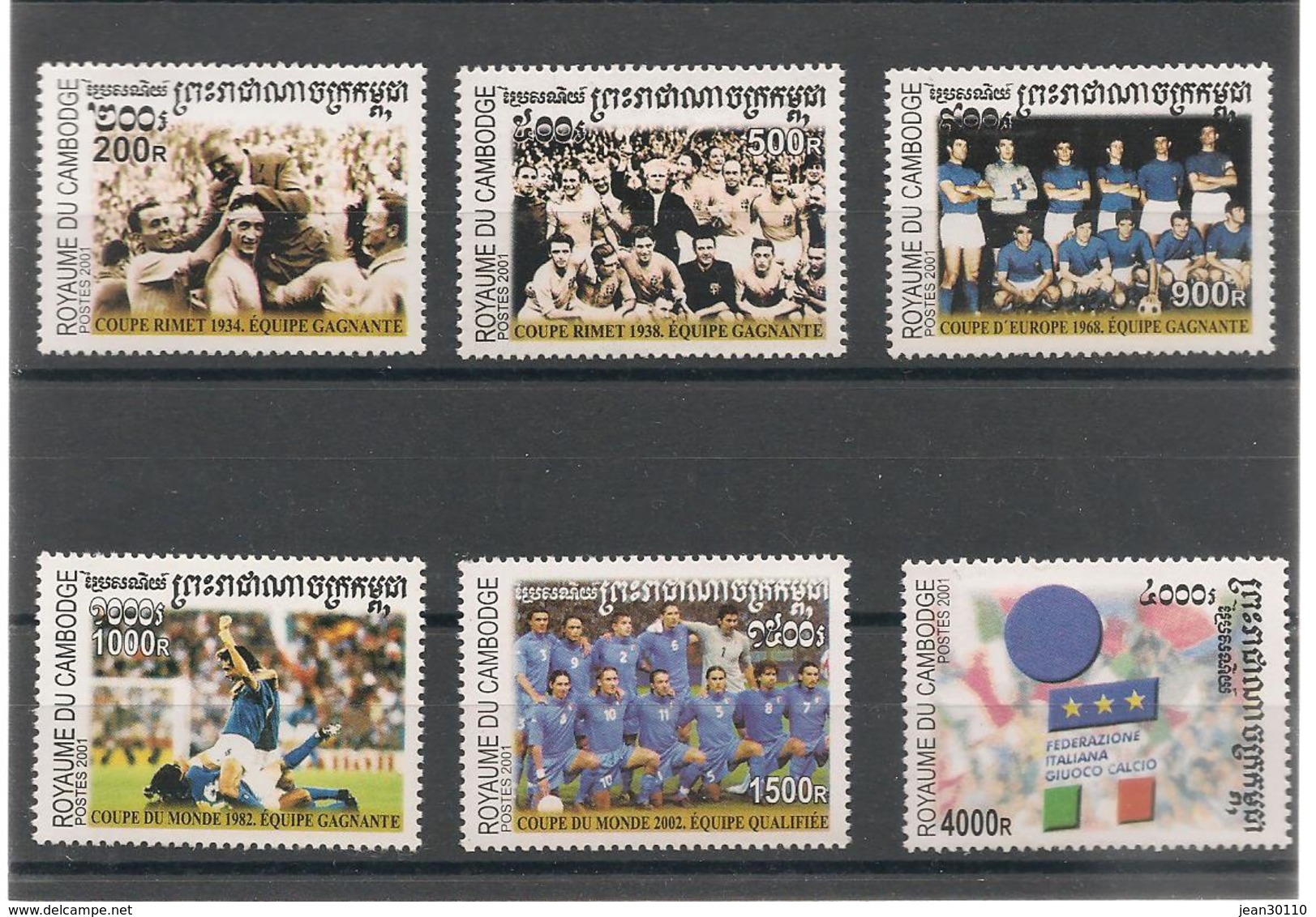 CAMBODGE Coupe Du Monde De Foot  Année  2001 N° Y/T : 1884/89** - Cambodge