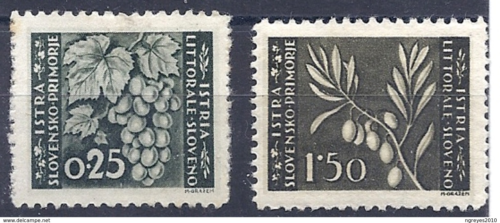 180031010  ITALIA OCUP. YUGOSLAVIA  ISTRIA  YVERT  Nº   27A/30  */MH - Joegoslavische Bez.: Istrië