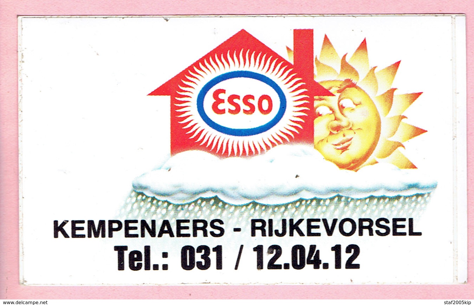Sticker - Esso - Kempenaers Rijkevorsel - Autocollants