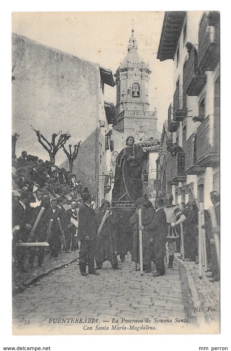 (23001-00) Espagne - Fuenterrabia - La Procession De Semana Santa - Autres & Non Classés