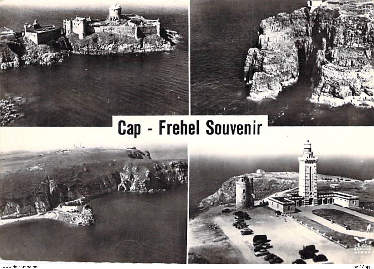 22 - CAP FREHEL : Multivues ( Phare Tour Vauban Pointe Corne De Brume ) CPSM Dentelée N/B Grand Format - Côtes D'Armor - Cap Frehel