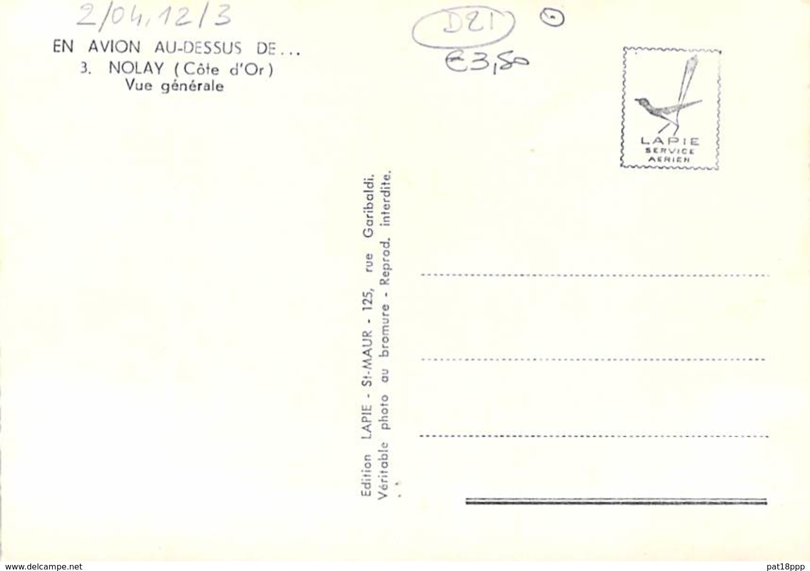 21 - NOLAY : Vue Générale - CPSM Dentelée Noir Blanc Grand Format - Côte D'Or - Autres & Non Classés