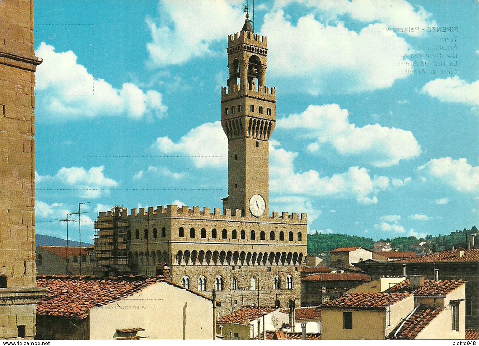 Firenze (Toscana) Palazzo Vecchio, Torre Di Arnolfo, Arnolfo's Tower, Der Turm Von Arnolfo - Firenze (Florence)
