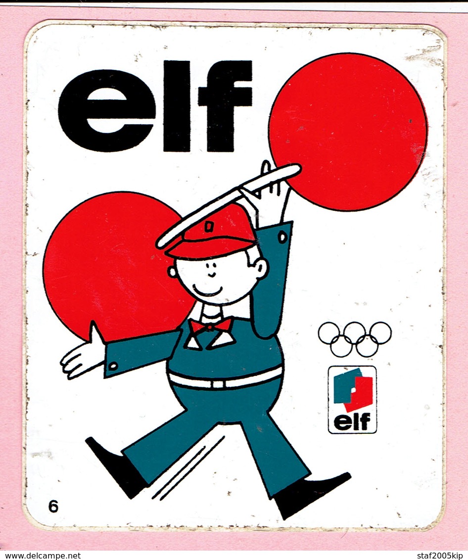 Sticker - Elf - Olympisch Kampioen - ELFY N° 6 - Autocollants