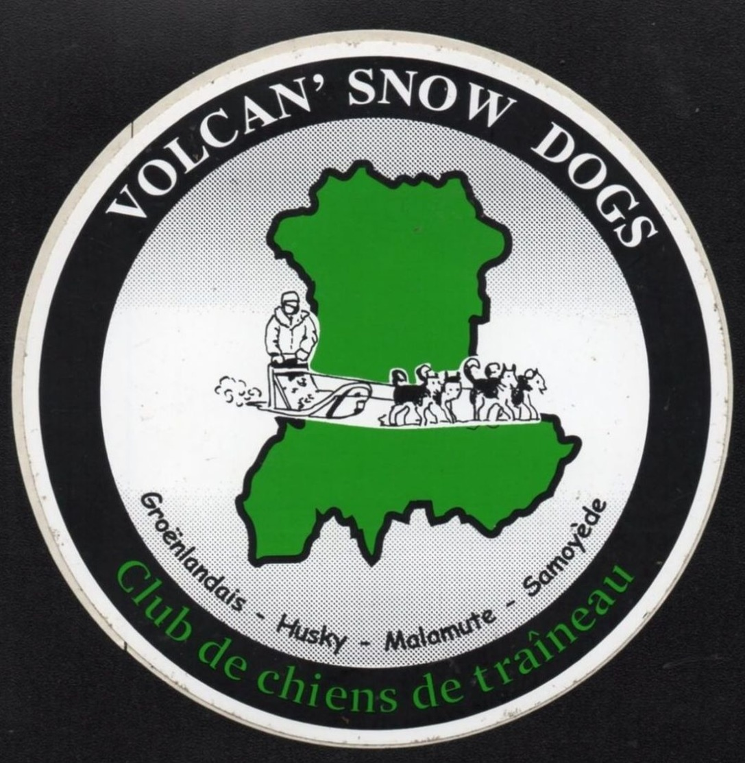 VOLCAN SNOW DOGS CLUB DE CHIEN DE TRAINEAU * AUTOCOLLANT 2633  * - Autocollants