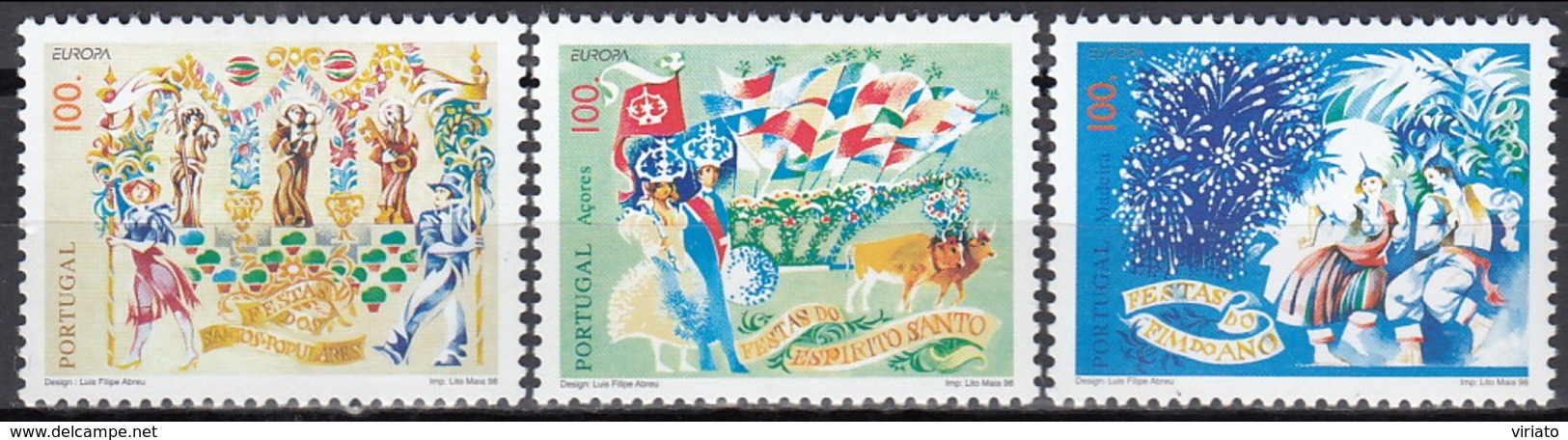 1998 (AF 2486-88) - S048 - EUROPA - Festas Nacionais - Nuovi