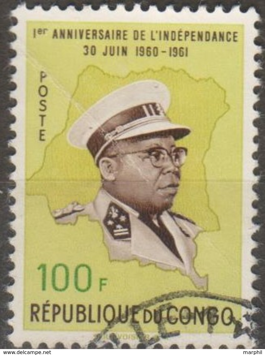 Congo 1961 100f MiN°73 2v (o) - Usati