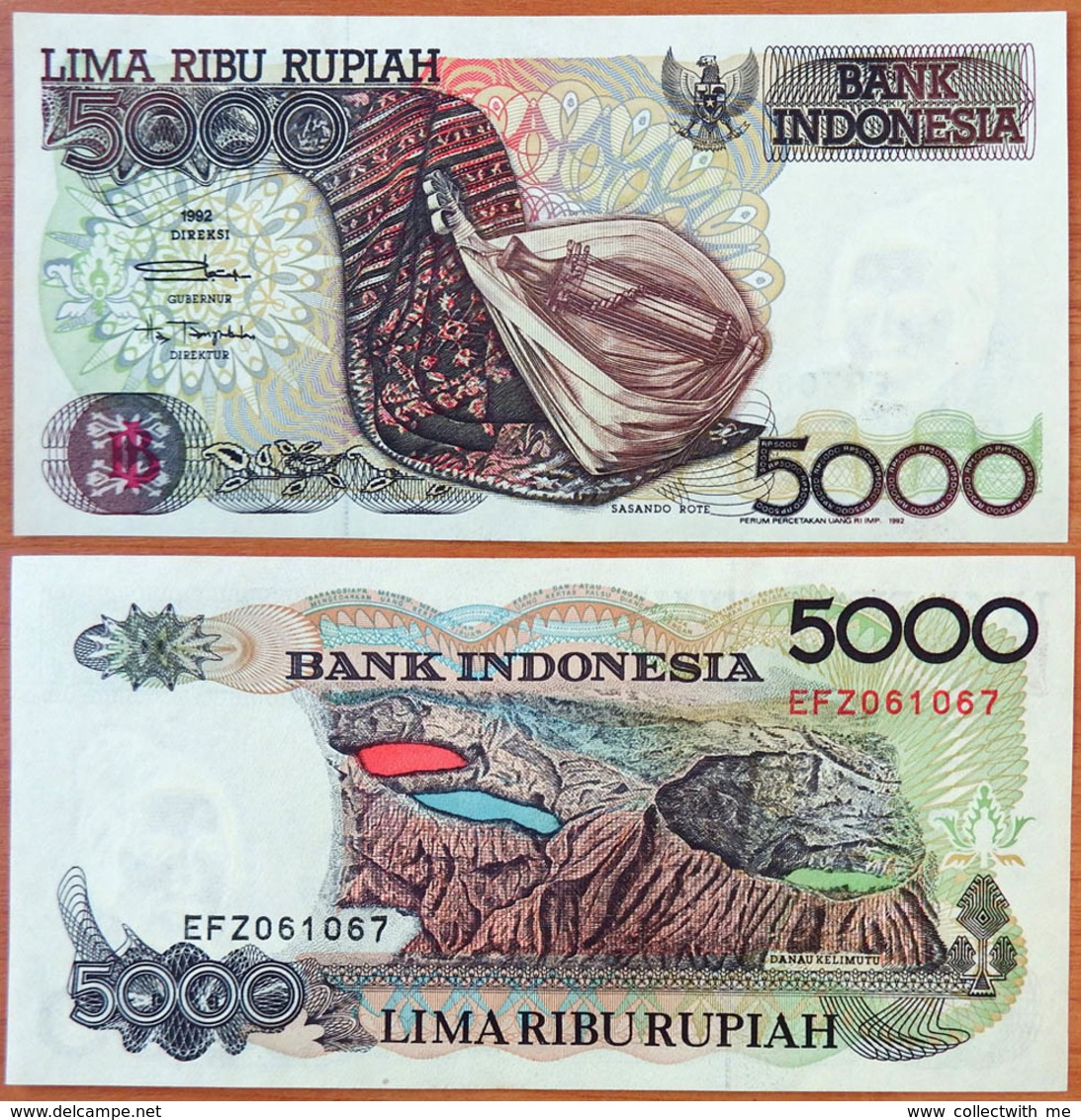 Indonesia 5000 Rupiah 1992 (1992) UNC Р-130a - Indonésie