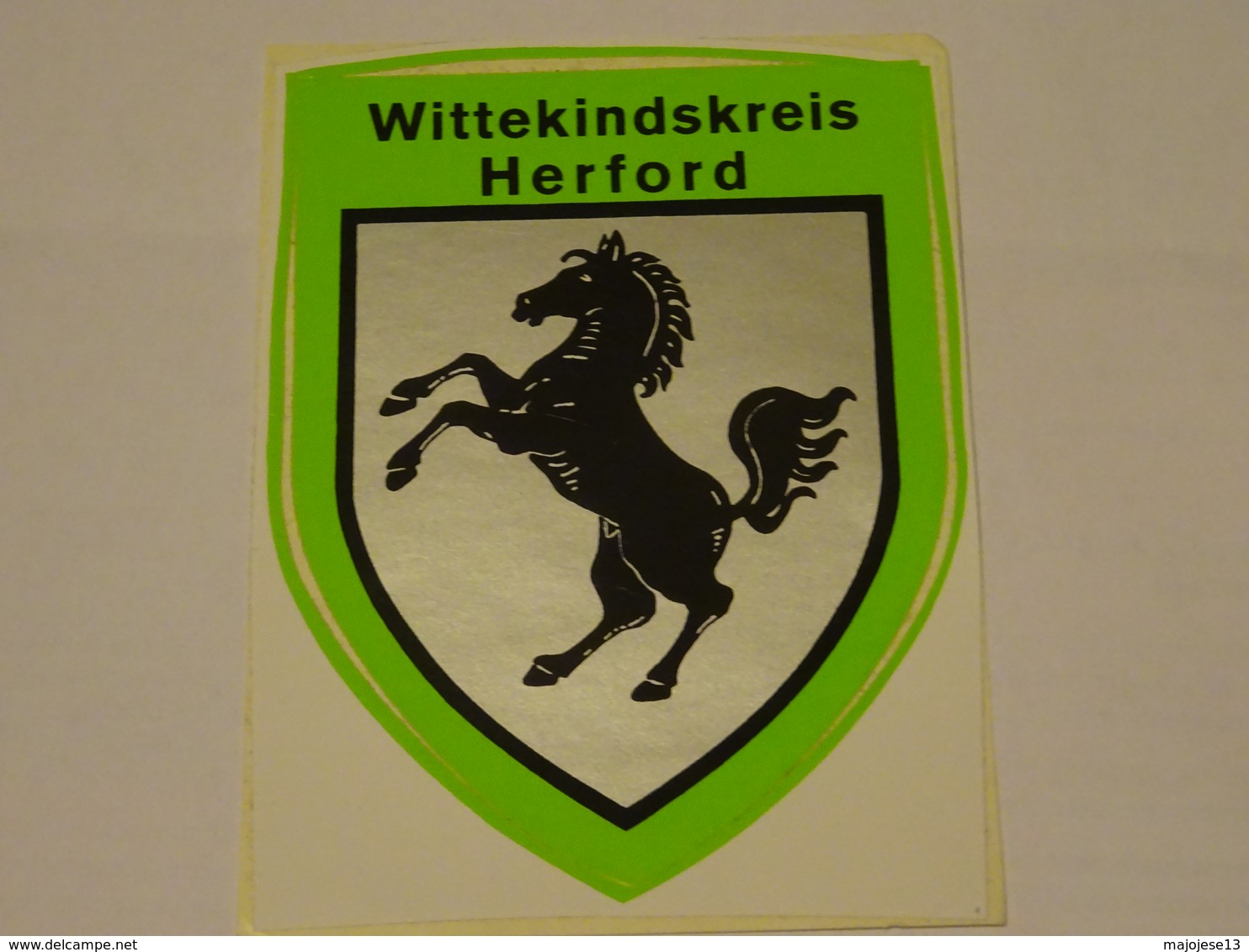 Blason écusson Adhésif Autocollant Wittekindskreis Herford Aufkleber Wappen - Obj. 'Souvenir De'