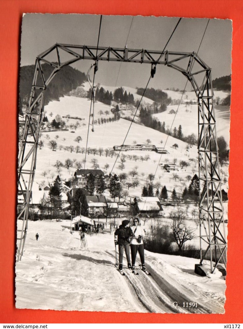 TRN-08 Langenbruck Im Baselbiet, Waldenburg, Skilift. Gross Format, Nicht Gelaufen.Foto Liselotte Balsthal - Langenbruck