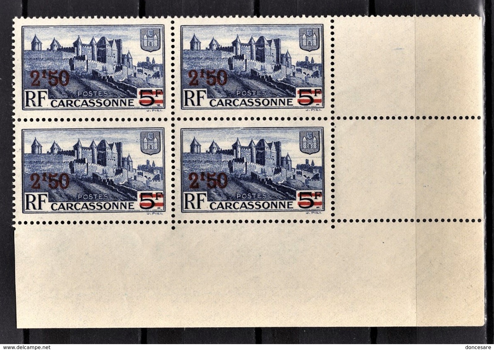 FRANCE 1941 - BLOC DE 4 TP / Y.T. N° 490  - NEUFS** - Unused Stamps