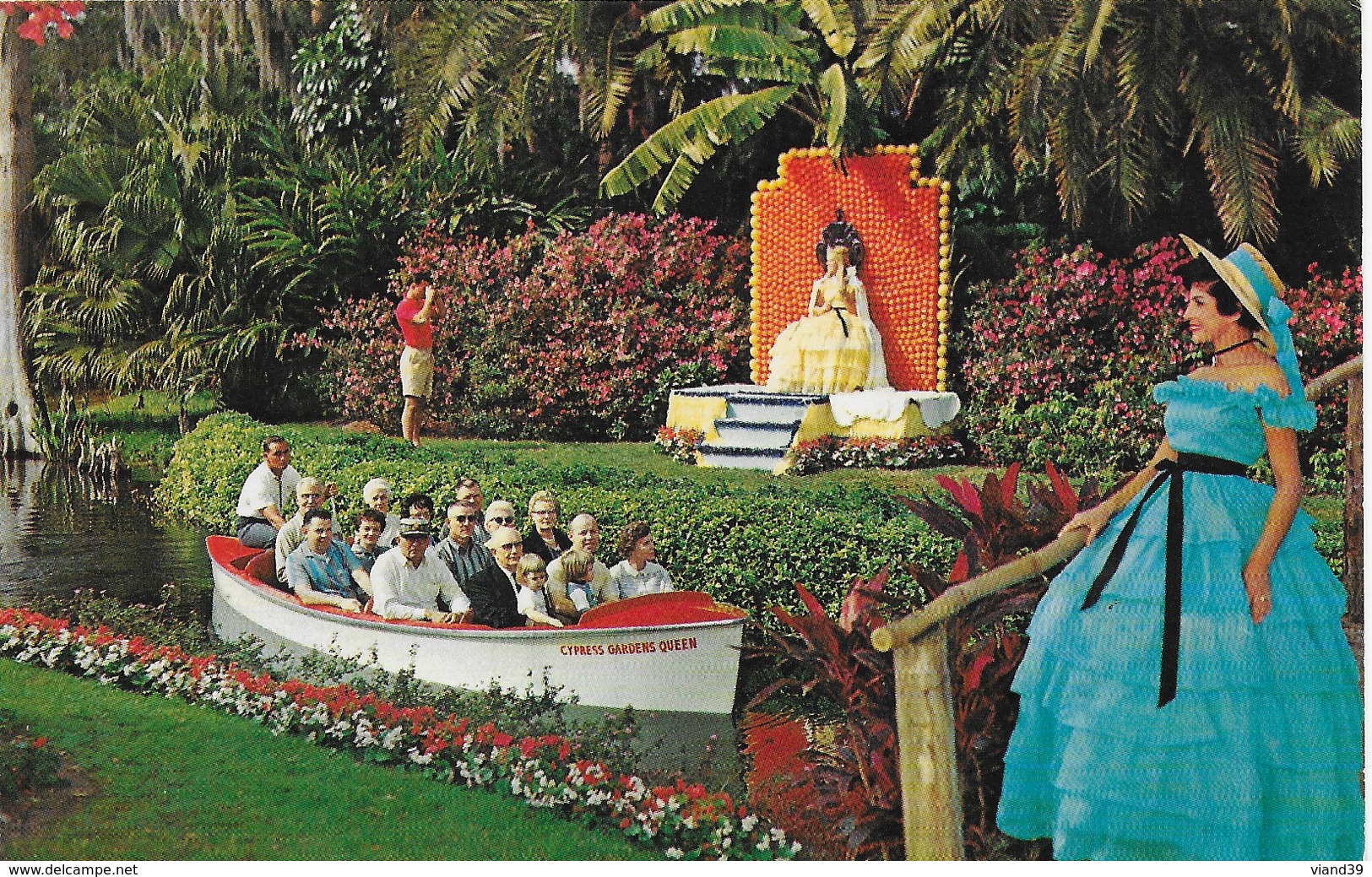 USA - Floride : Throne Of Citrus Royalty ; Cypress Gardens - Orlando