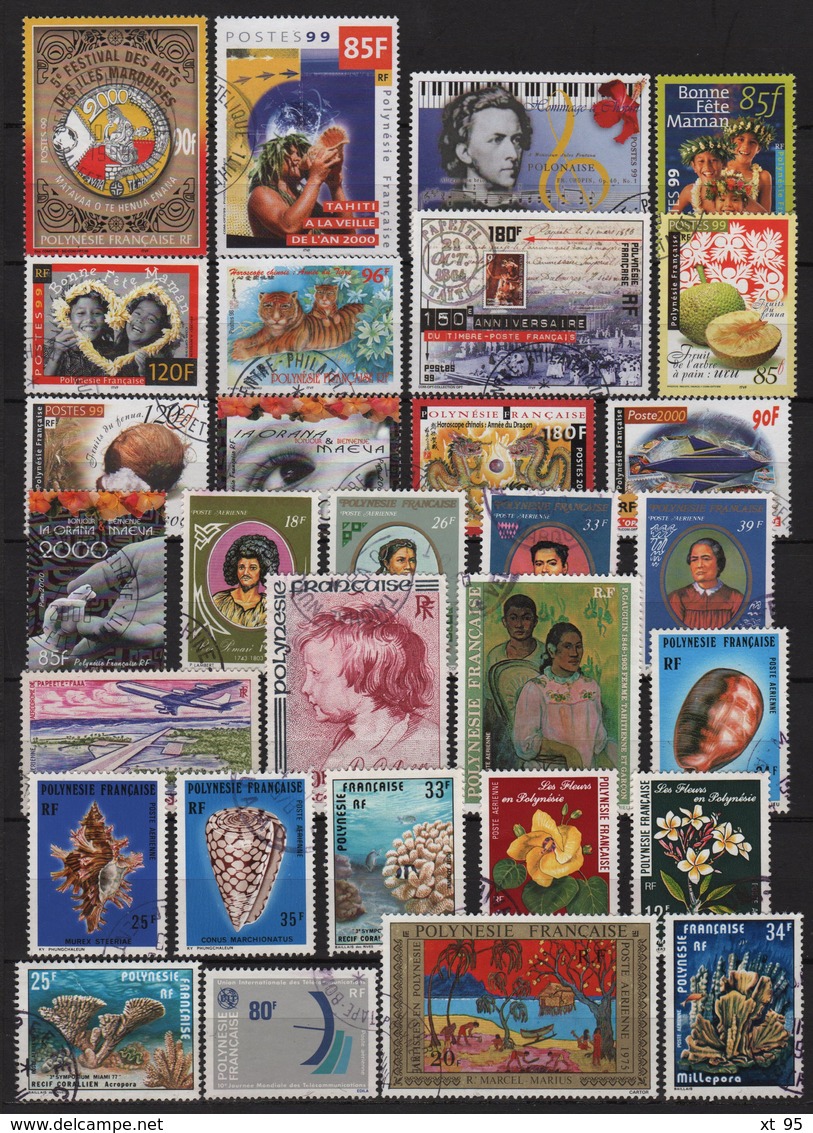 Polynesie - collection de timbres obliteres des origines aux annees 2000 (TB) - cote +285€ - voir scan