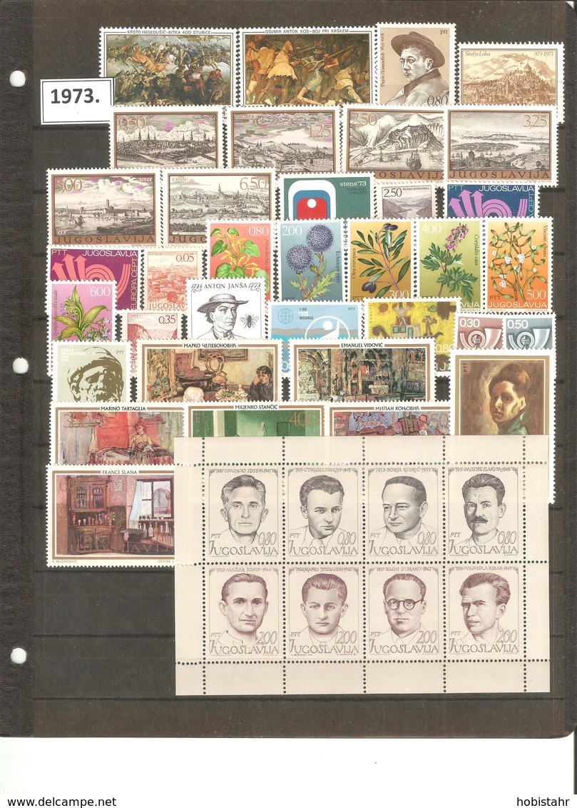 Yugoslavia - 1970 - 1979. Ten Complete Years, MNH - Full Years