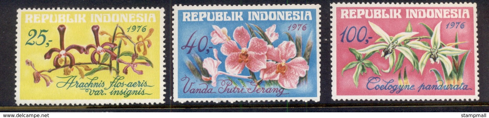 Indonesia 1976 Flowers, Orchids MUH - Indonesia