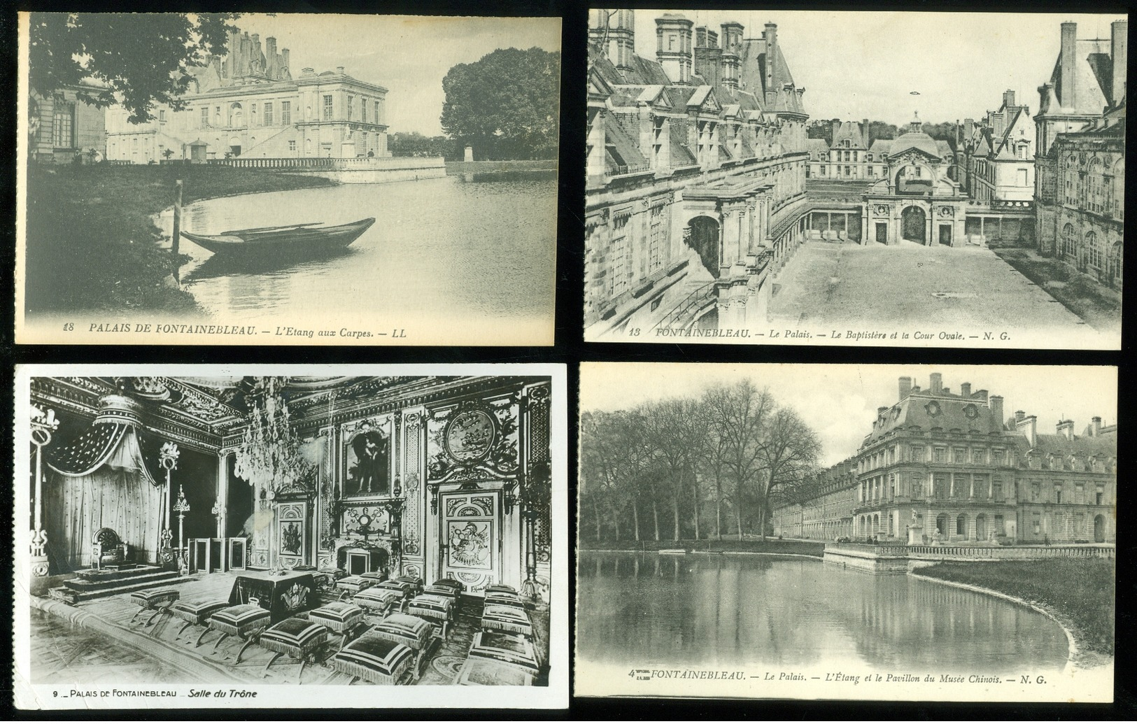 Lot de 60 cartes postales de France  Fontainebleau   Lot van 60 postkaarten van Frankrijk ( 77 ) - 60 scans