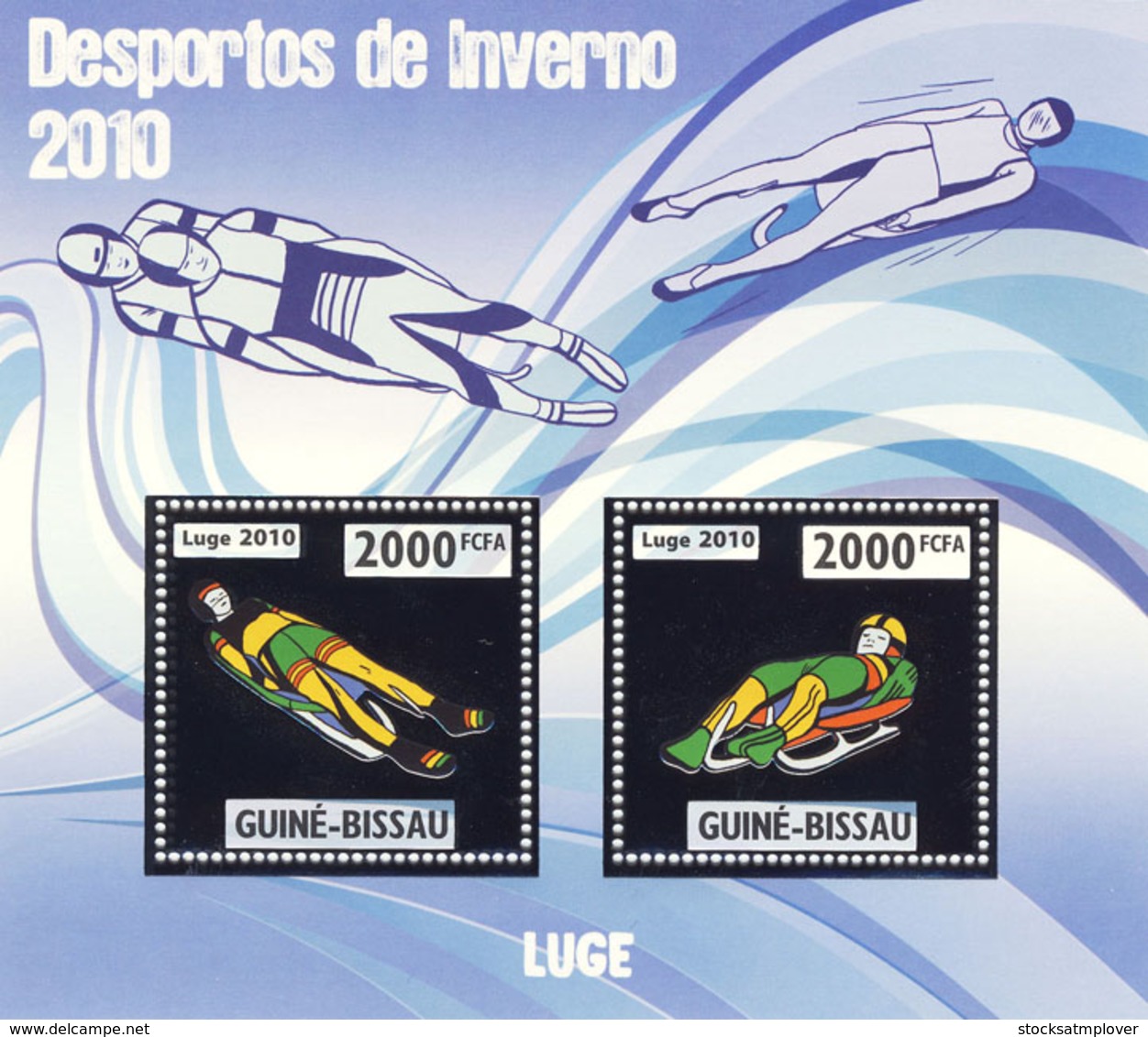 Guinea Bissau  2010 Winter Olympic Games Silver  Luge - Guinea-Bissau