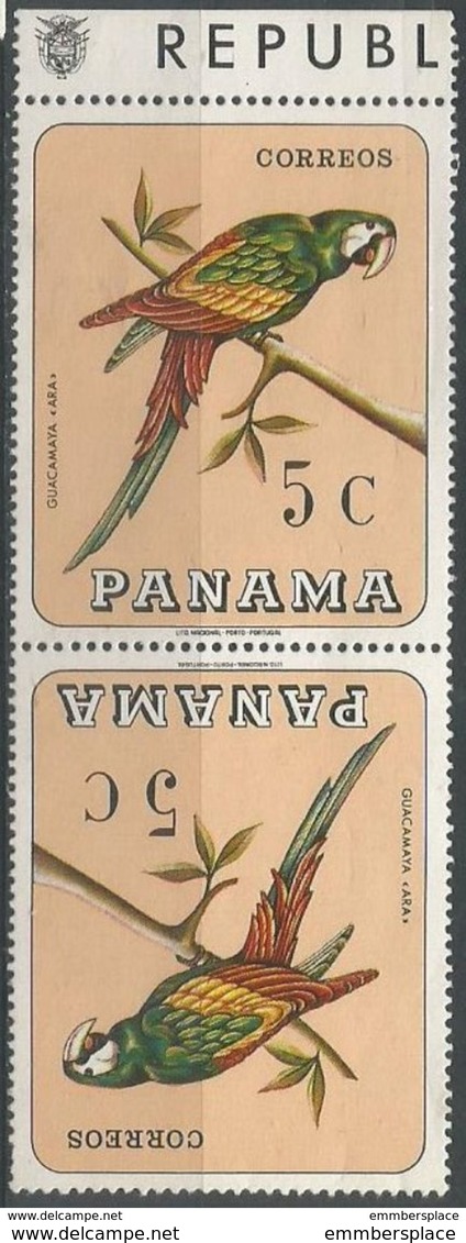 Panama - 1967 Macaw 5c Tete Beche Pair MNH **       Sc 478D - Panama