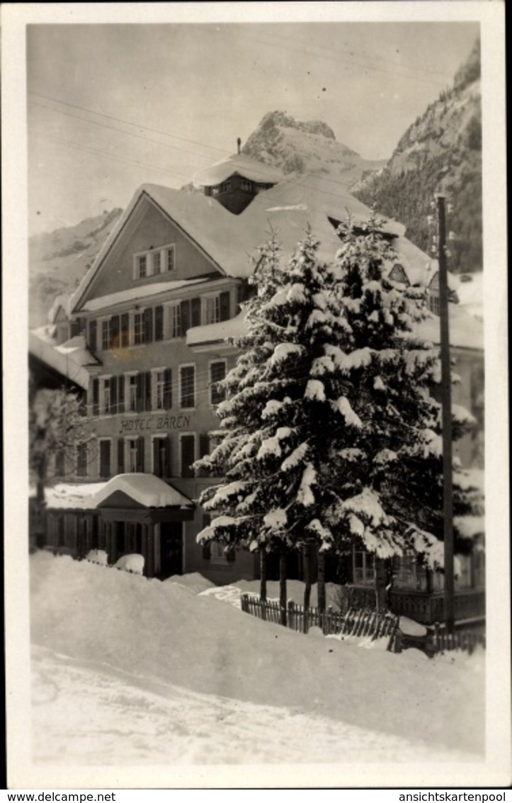 Cp Kiental Kt. Bern, Hotel Bären, Ärmighorn Und Bachfluh, Winter - Berne