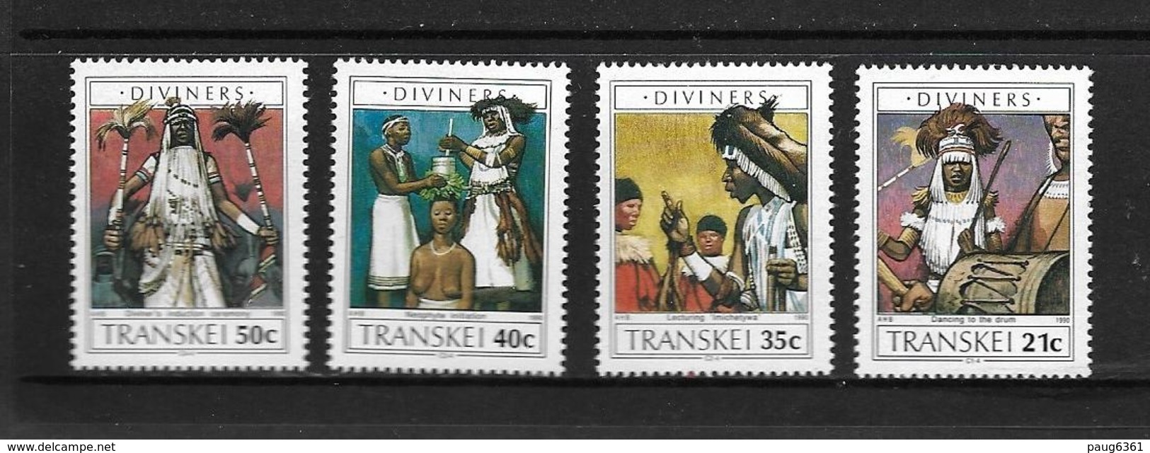 TRANSKEI 1990 DEVINS ET SORCIERS  YVERT N°254/57  NEUF MNH** - Transkei