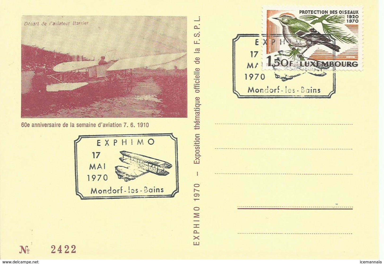 LUXEMBURGO, TARJETA POSTAL AEREO - Cartas & Documentos