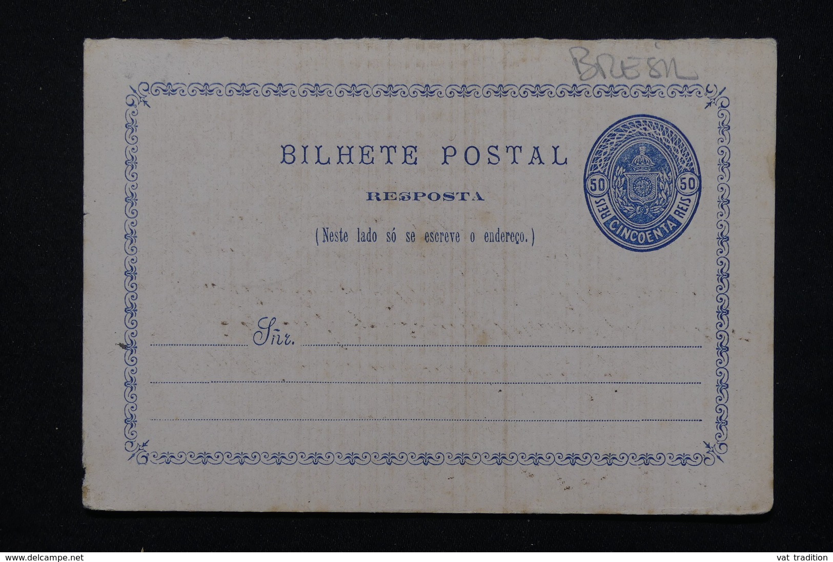 BRÉSIL - Entier Postal  Non écrit , Cachets Au Verso - L 21428 - Entiers Postaux