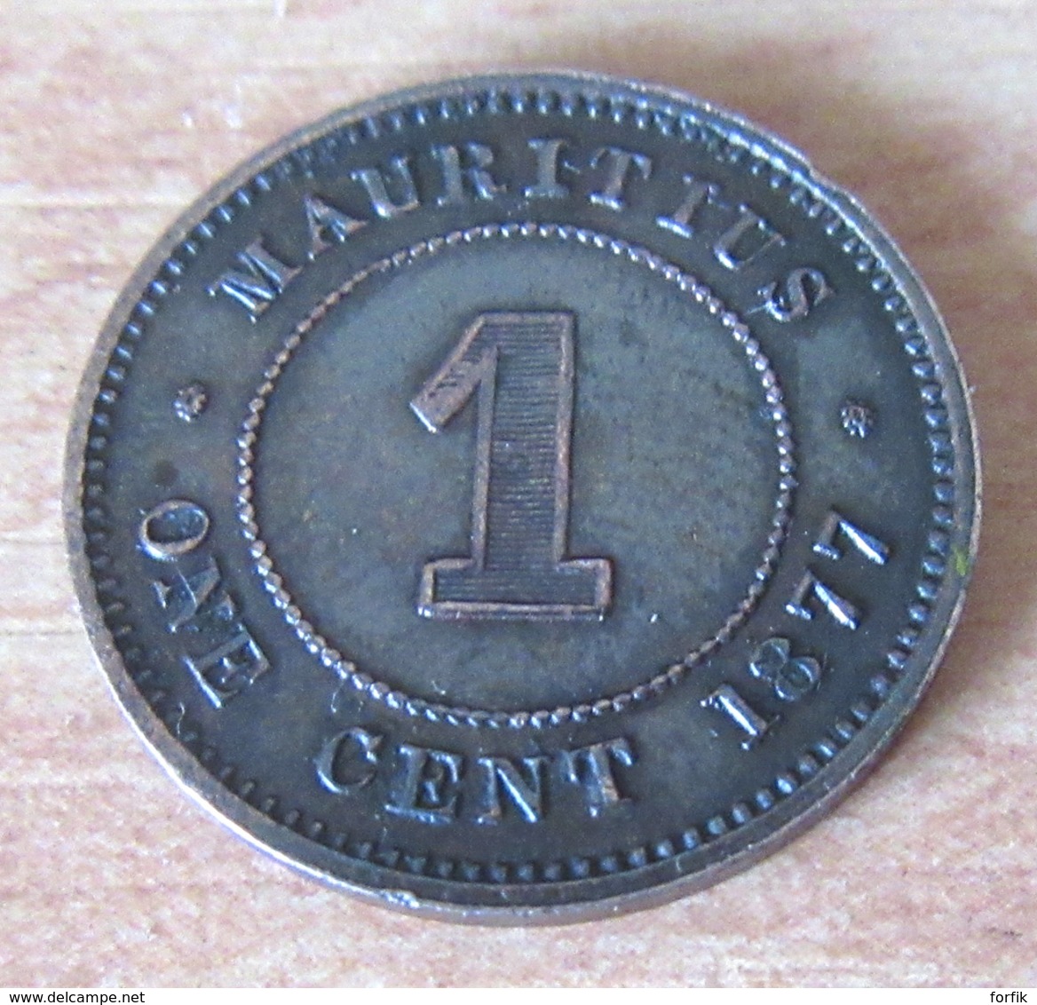 Maurice / Mauritius - Ex-colonie Anglaise - Belle Monnaie 1 Cent 1877 H Victoria - Etat SUP Voire Mieux - Belle Patine - Maurice