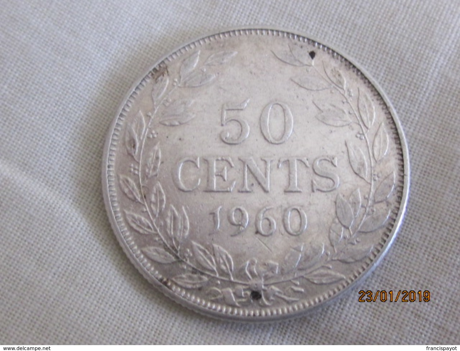 Liberia 50 Cents 1960 (silver) - Liberia