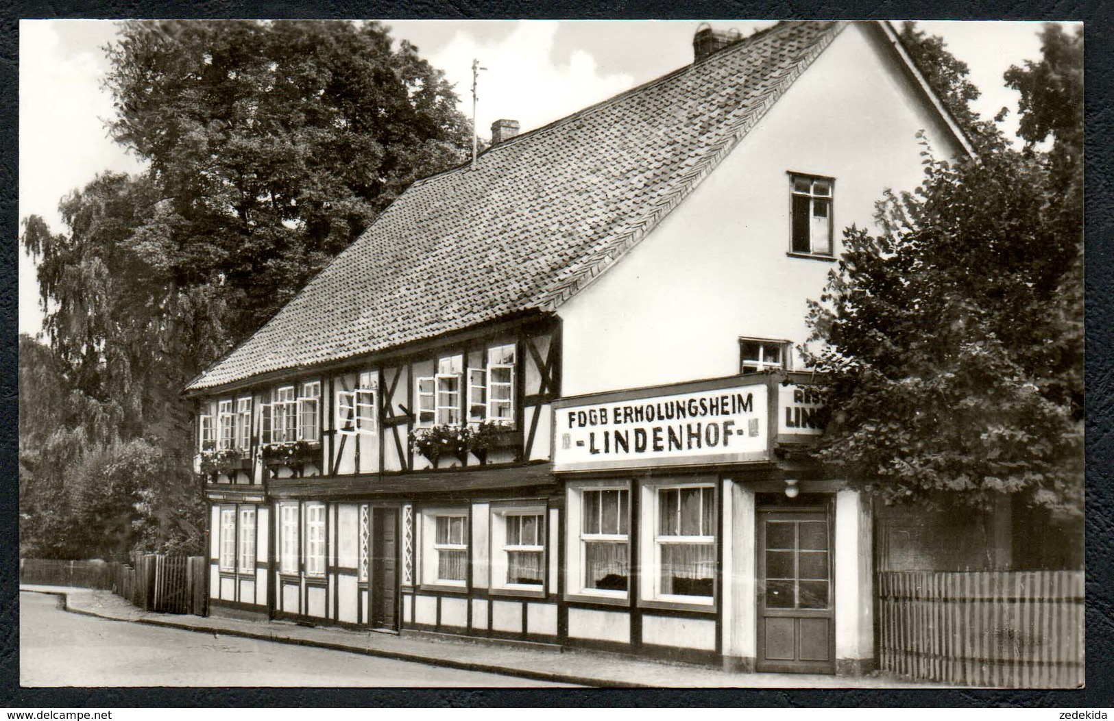 C2130 - TOP - Ilsenburg - FDGB Erholungsheim Lindenhof - E. Riehn - Fachwerk Fachwerkhaus - Ilsenburg