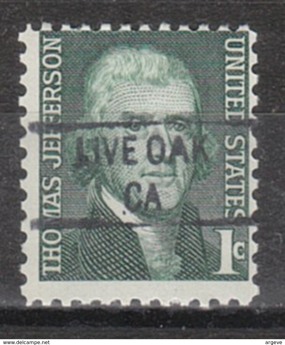 USA Precancel Vorausentwertung Preo, Locals California, Live Oak 841 - Precancels