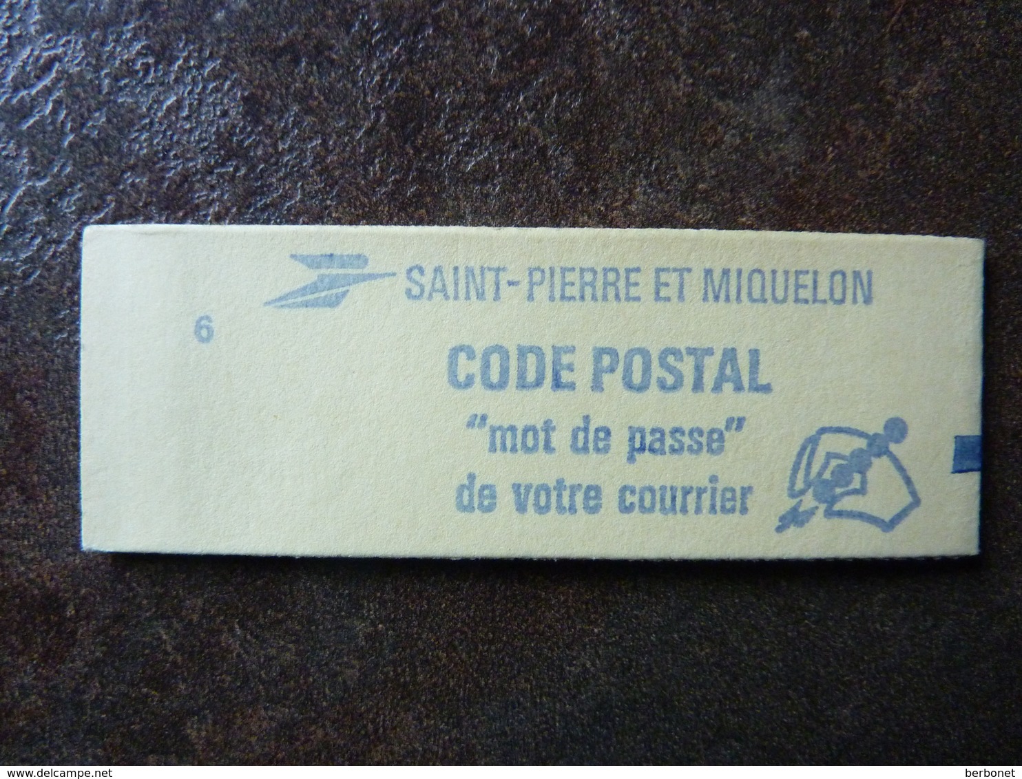 SPM 1985 Carnet 10 Timbres Liberté De Delacroix  2,20F Rouge CODE POSTAL Conf.6  **  MNH - Booklets