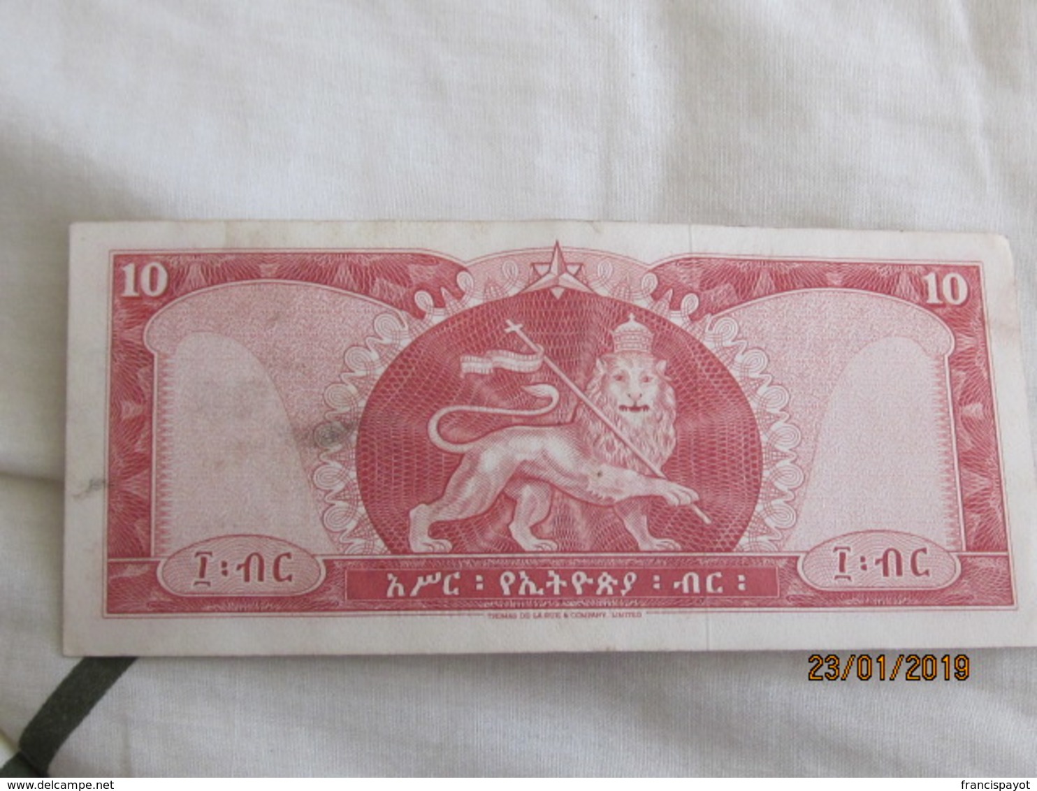 Ethiopie: 10 $ET 1966 - Ethiopie