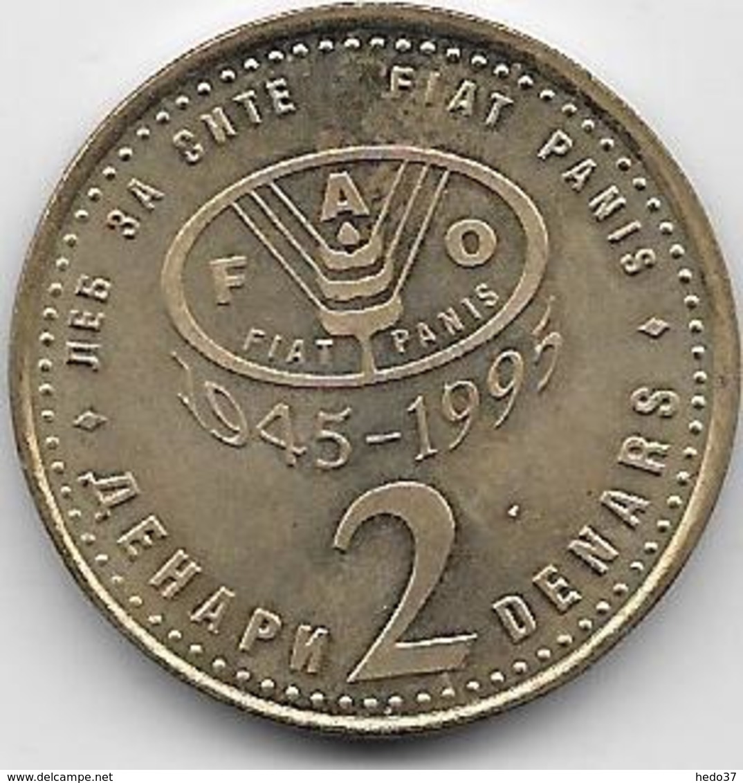 Macédoine - 2 Denars - 1995 - Macedonia Del Norte