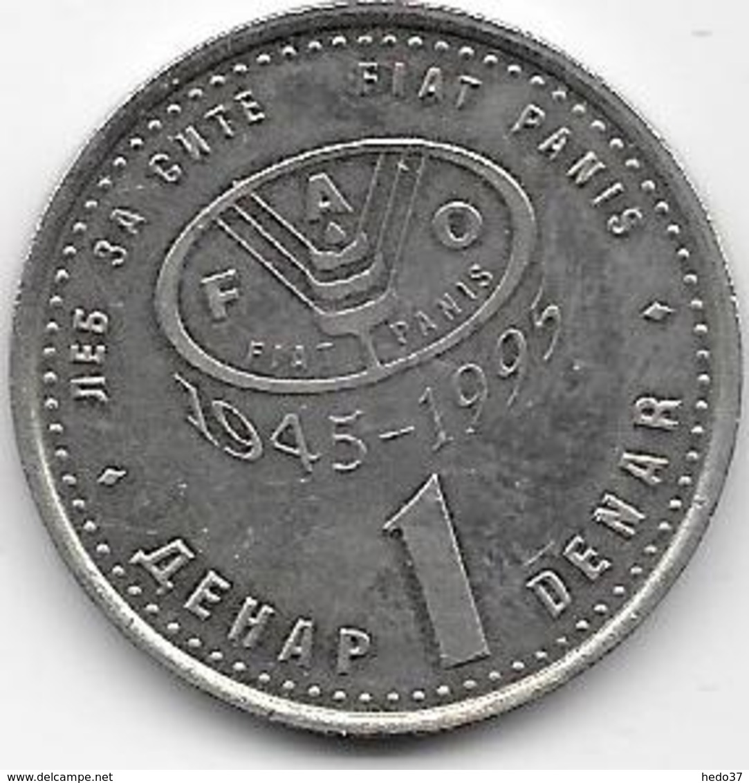 Macédoine - 1 Denar - 1995 - Macedonia Del Norte