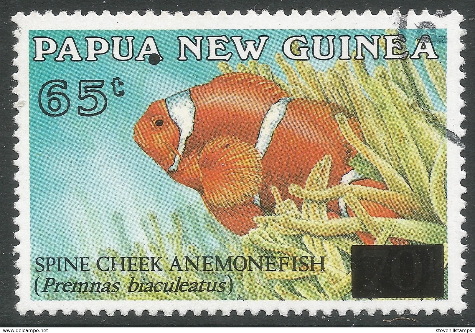 Papua New Guinea. 1994 Surcharges. 65t On 70t Used. SG738 - Papua New Guinea