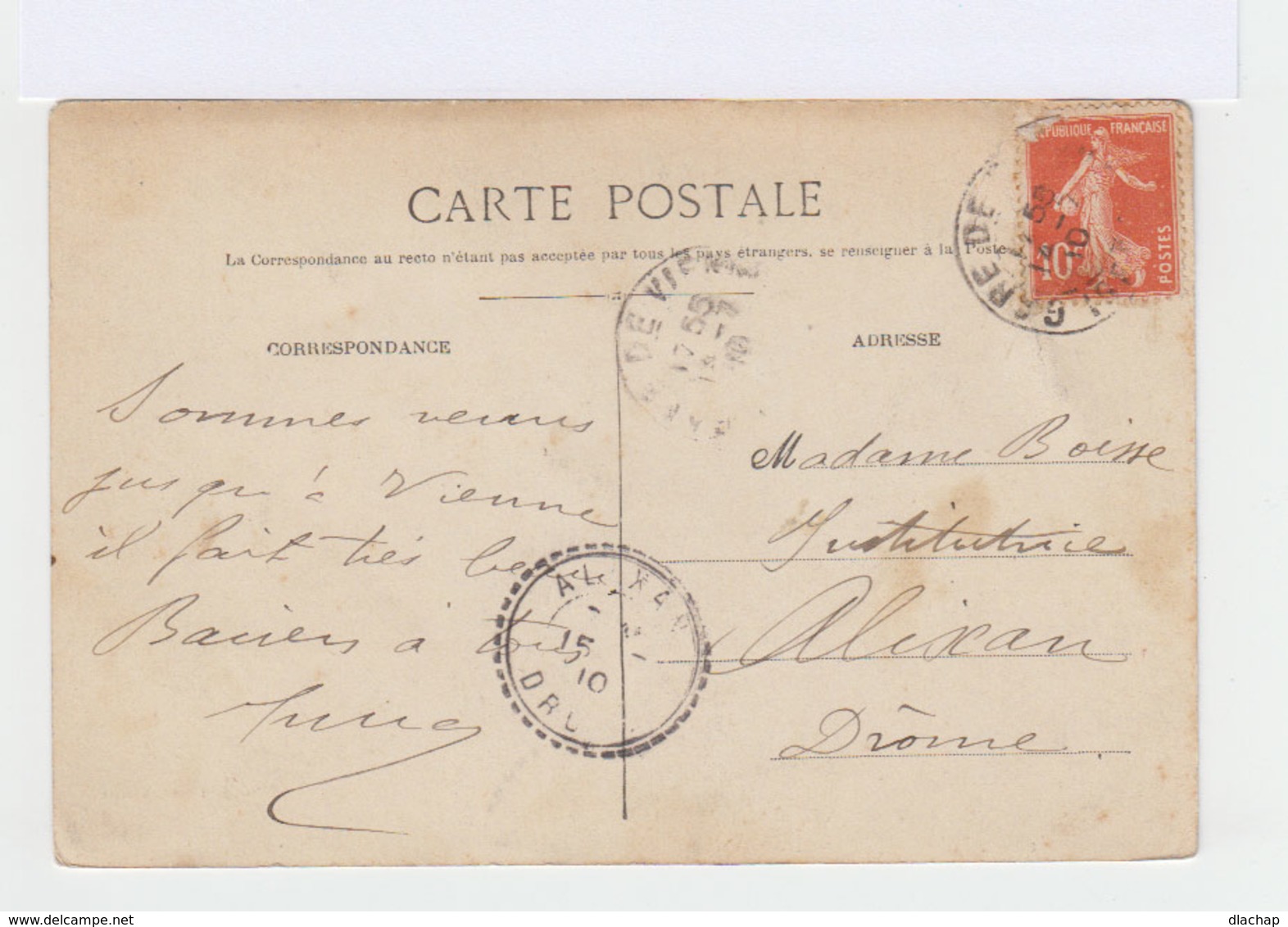 Vienne. Le Cours Briller Et Casernes D'infanteries. CAD Gare De Vienne 1910. (3206) - Vienne