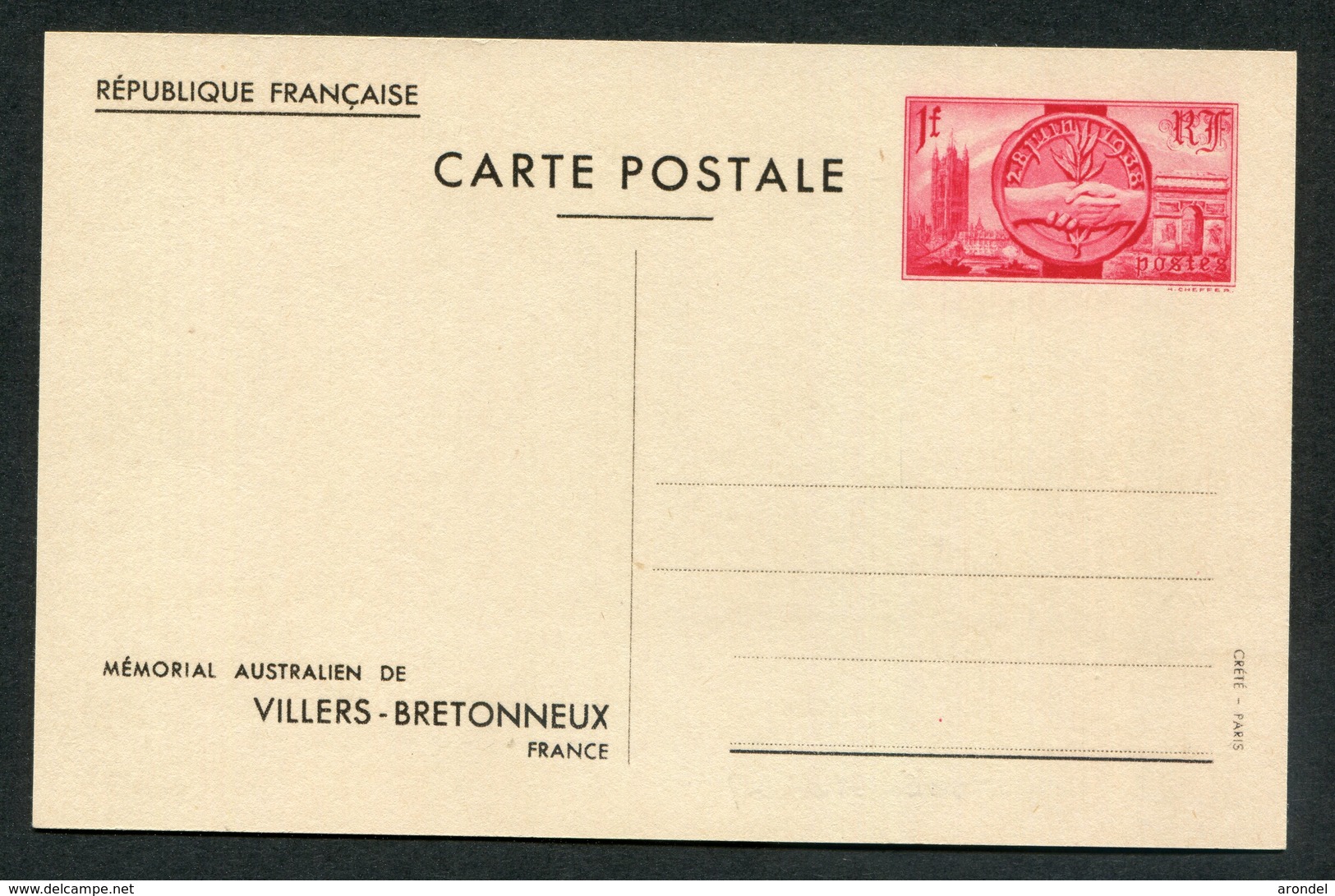 COM P2d - Cartes Postales Types Et TSC (avant 1995)