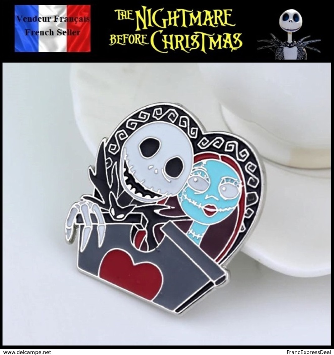 Pins Pin's Badge NEUF En Métal ( Brooch ) - Nightmare Before Christmas L'étrange Noel De Mr Jack ( B ) - Cinéma