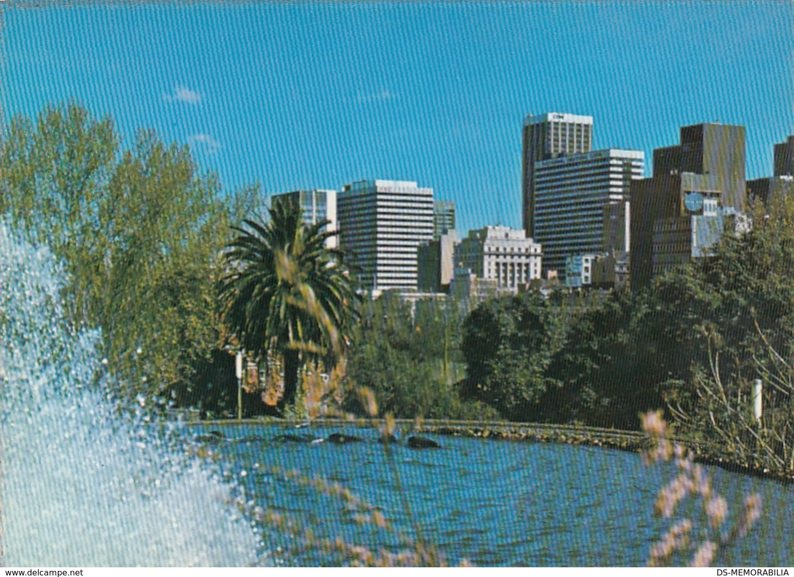 Melbourne - Skyline From Princes Gate Fountain 1980 - Melbourne