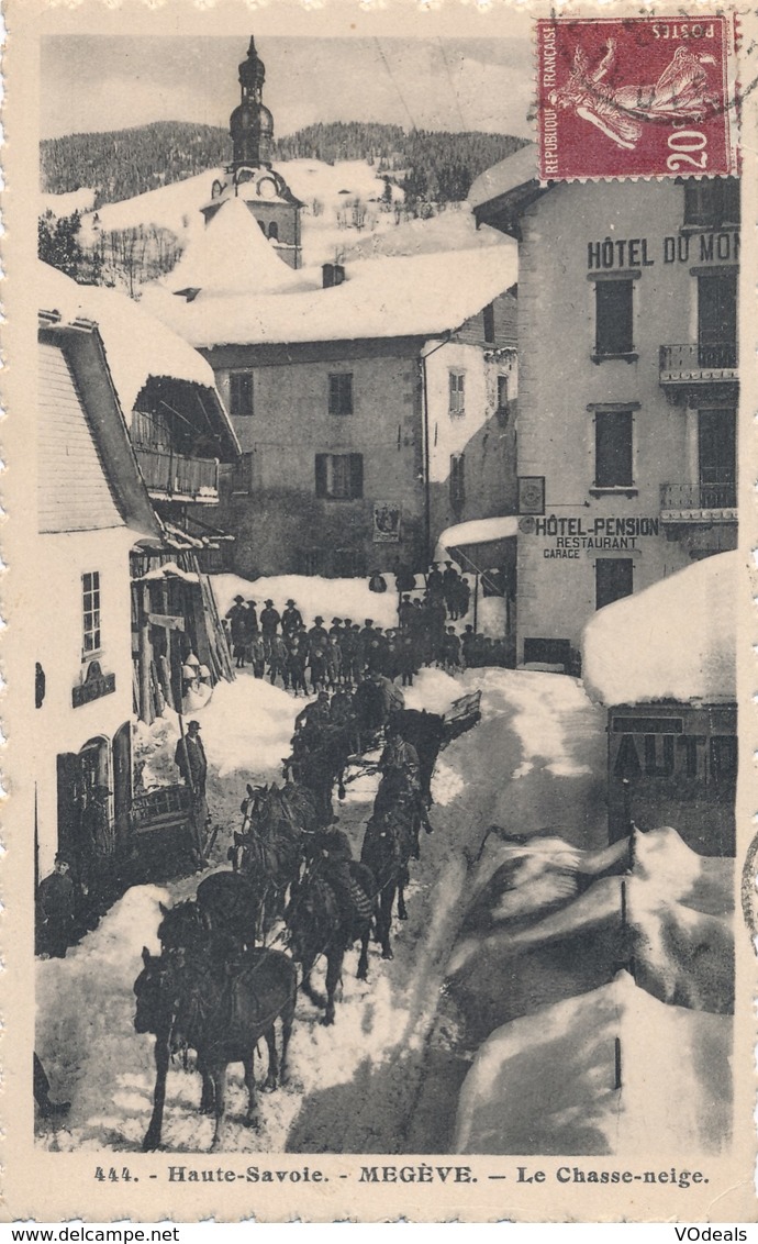 CPA - France - (74) Haute Savoie - Megève - Le Chasse-neige - Megève