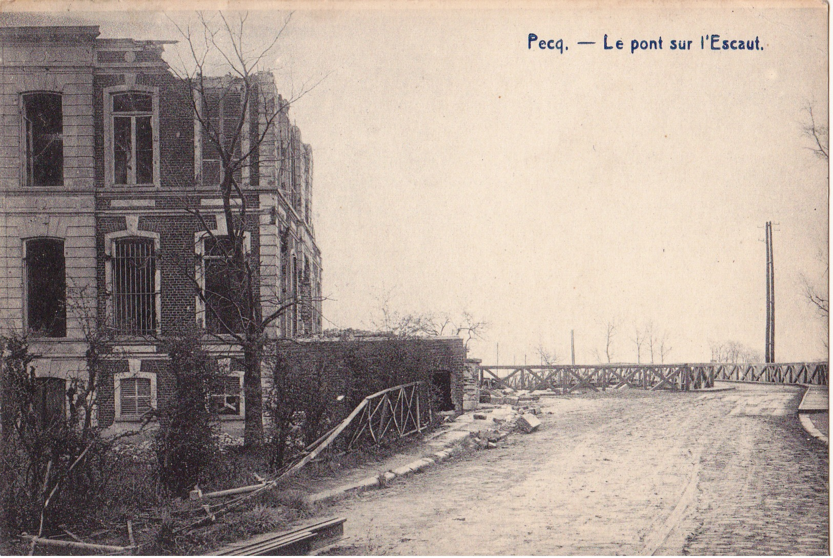 Pecq: Pont Sur L, Escaut. - Pecq