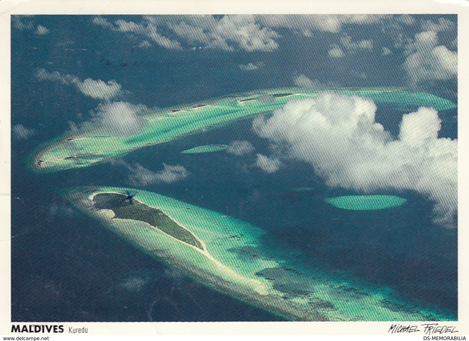 Maldives - Kuredu Atoll Seen From Airplane , Stamp - Maldiven