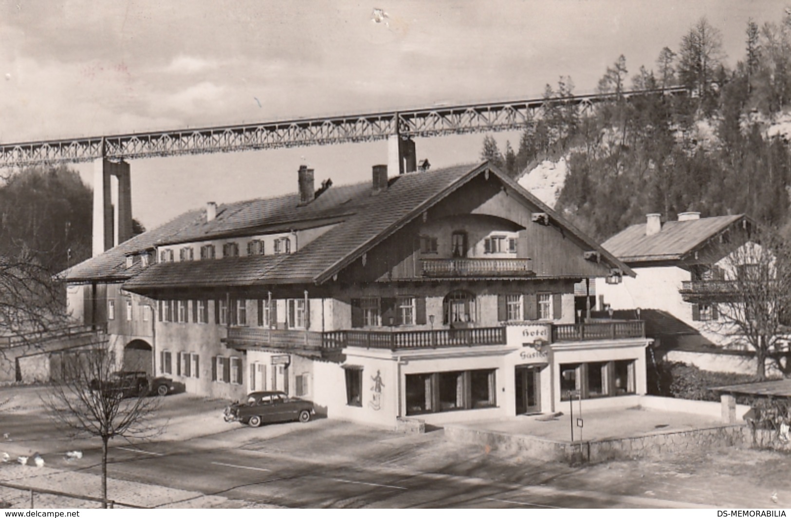 Hotel Gasthof Bruckmuhle Post Weyarn Bahnpost Munchen-Bayrischzell 1959 - Miesbach