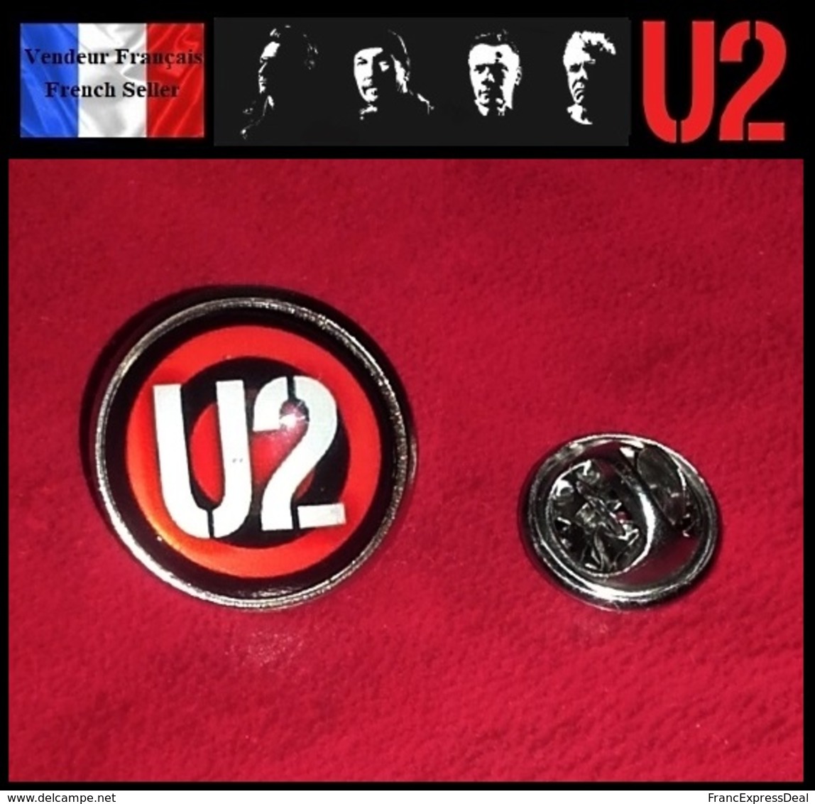 Pins Pin's Badge NEUF Métal Et Verre ( Brooch ) - U2 ( Ref 1 ) - Musique