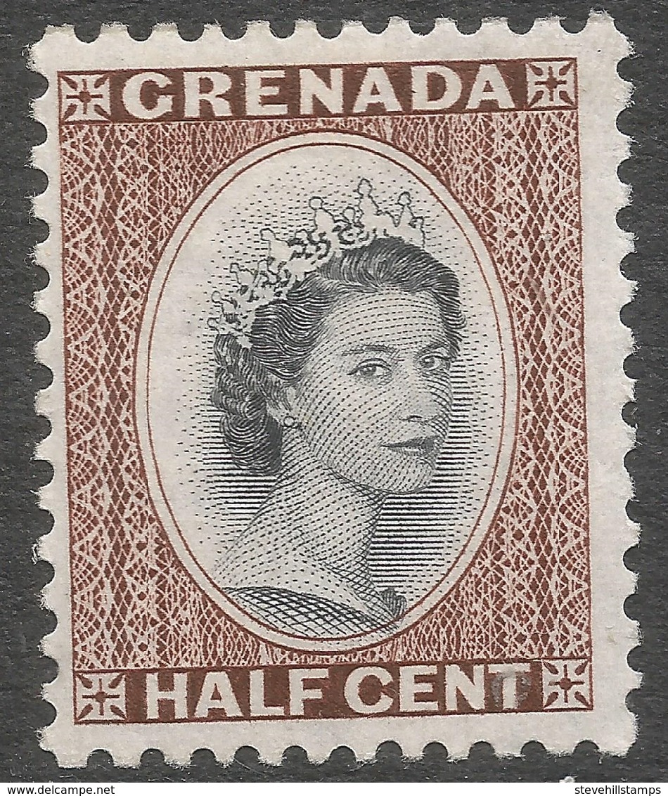 Grenada. 1953-59 QEII. ½c MH. SG 192 - Granada (...-1974)