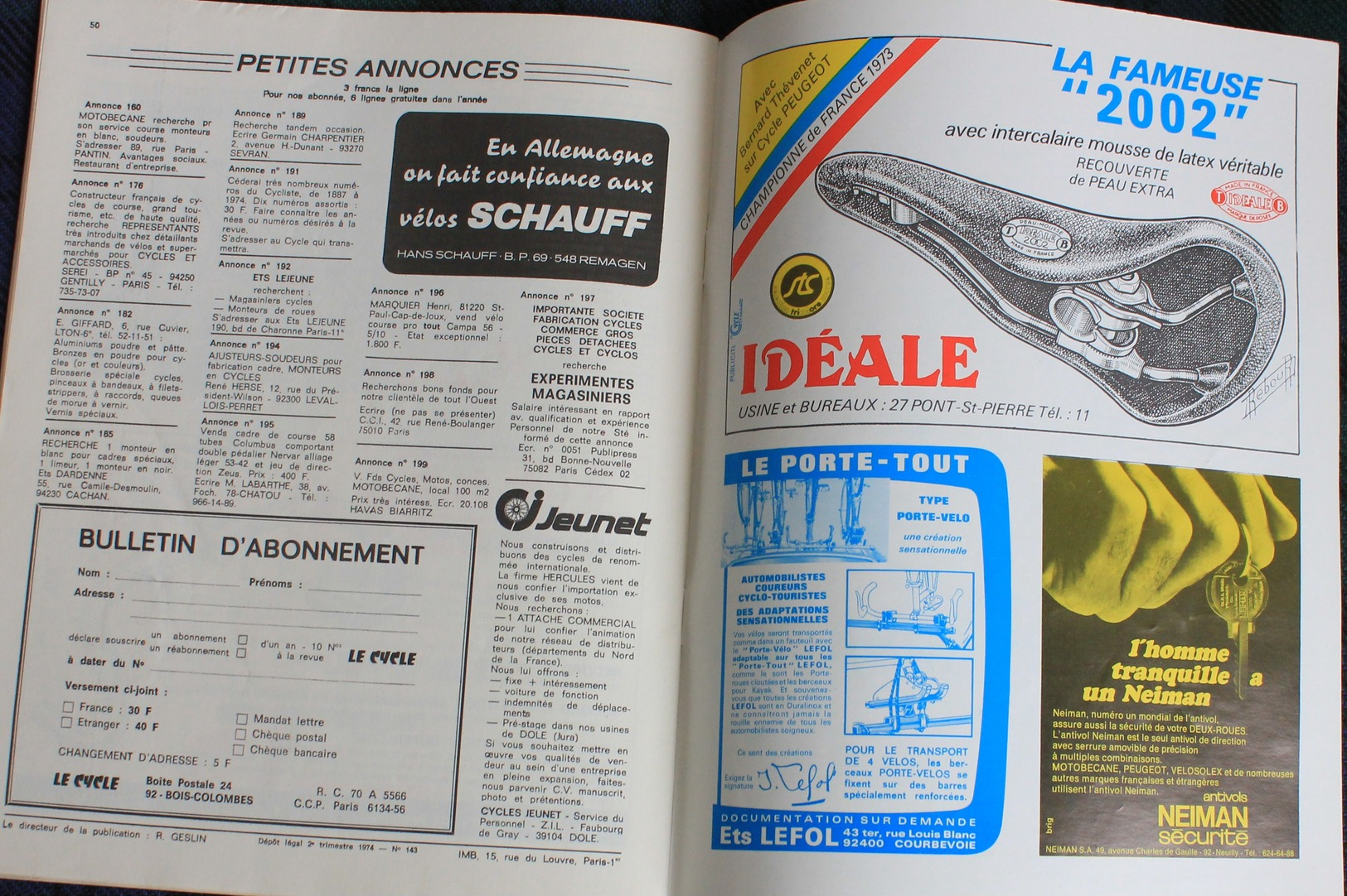 Revue " LE CYCLE " N° 149 De Mai 1974 , Comment Rayonner Une Roue ! - Cycling